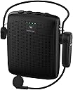 WinBridge Voice Amplifier with Bluetooth, Portable Speaker and Microphone Set, Wireless Mic Headset Speaker for Teachers, Tour Guide, Public Speaking, Fitness Instructors, Features Mute, 15W WB002