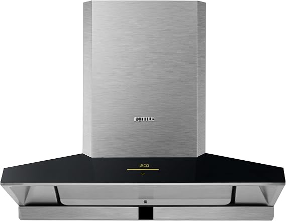 FOTILE EMG9030 36 Wall-mount Range Hood | Touchscreen | 4 Speed-settings and Air Management Function | Self-adjusting Surround Suction Plate | Delay Off Function | Cleaning Mode | LED Light