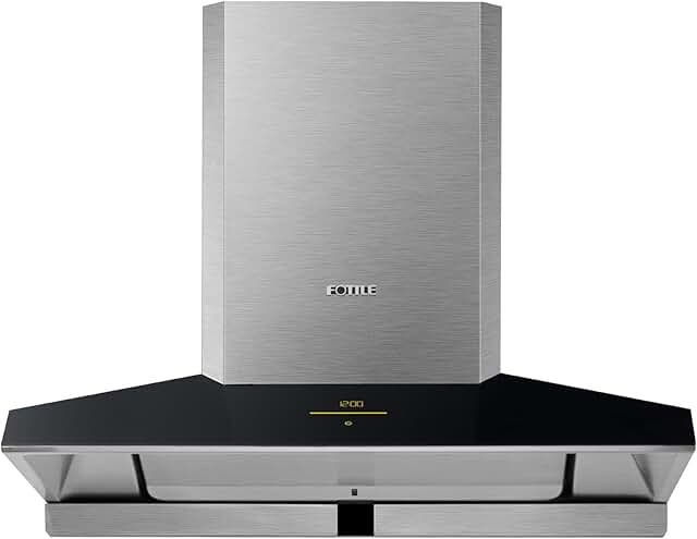 FOTILE EMG9030 36" Wall-Mount Range Hood: Touchscreen, 4-Speed Suction, LED Lighting