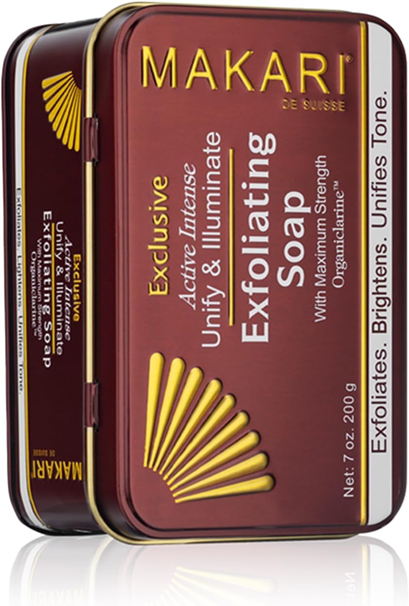 Exclusive Active Intense Exfoliating Soap (7oz) | Unify & Illuminate | Advanced Brightening Bar for Dark Spots and Blemishes | Exfoliates Dead Skin Cells and Helps Reveal Natural Skin Radiance