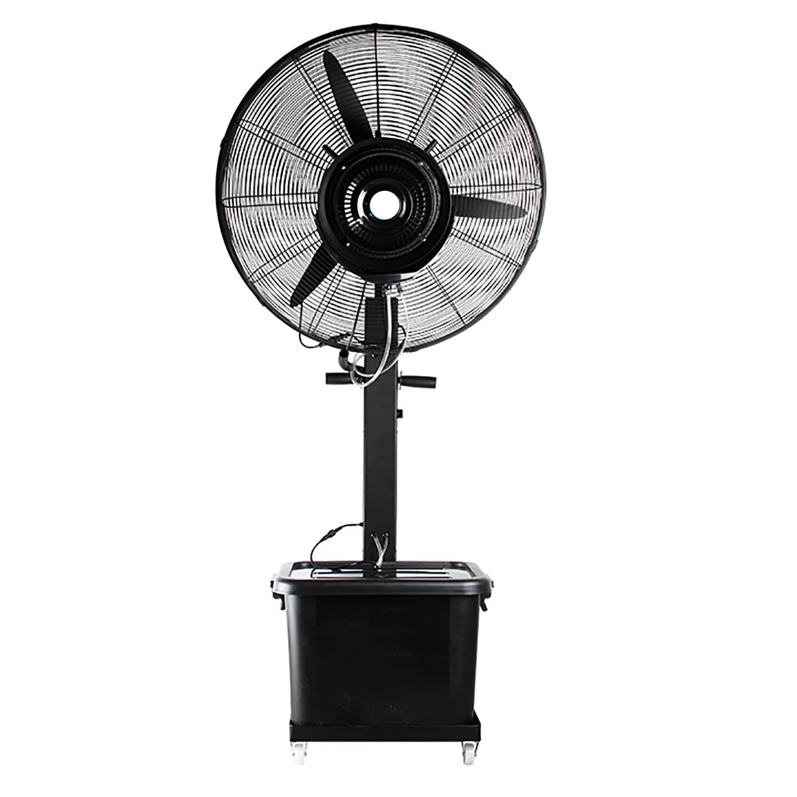 asdchZen Outdoor Misting Fan With Separate Tank, 3 Speeds, 45°/90°Oscillation, Ideal For Warehouses, 30In Pedestal Design, Efficient Cooling Solution,Fixed-650mm (26in)