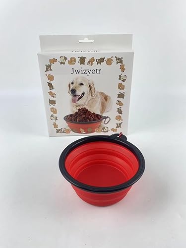 Platos de alimentación para mascotas, cuencos plegables para viajes, paquete de 1 cuenco de agua portátil para perros, gatos y mascotas, plato de