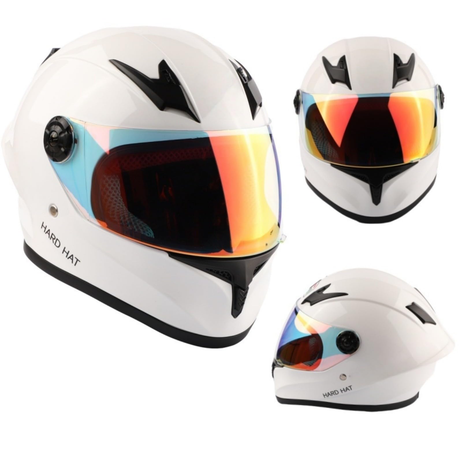 Kids Full Face Motorbike Helmet, Child All Weather Multi Purpose Helmet for Scooter, Electric Motorcycles, ECE Approved K,M(51-52CM)