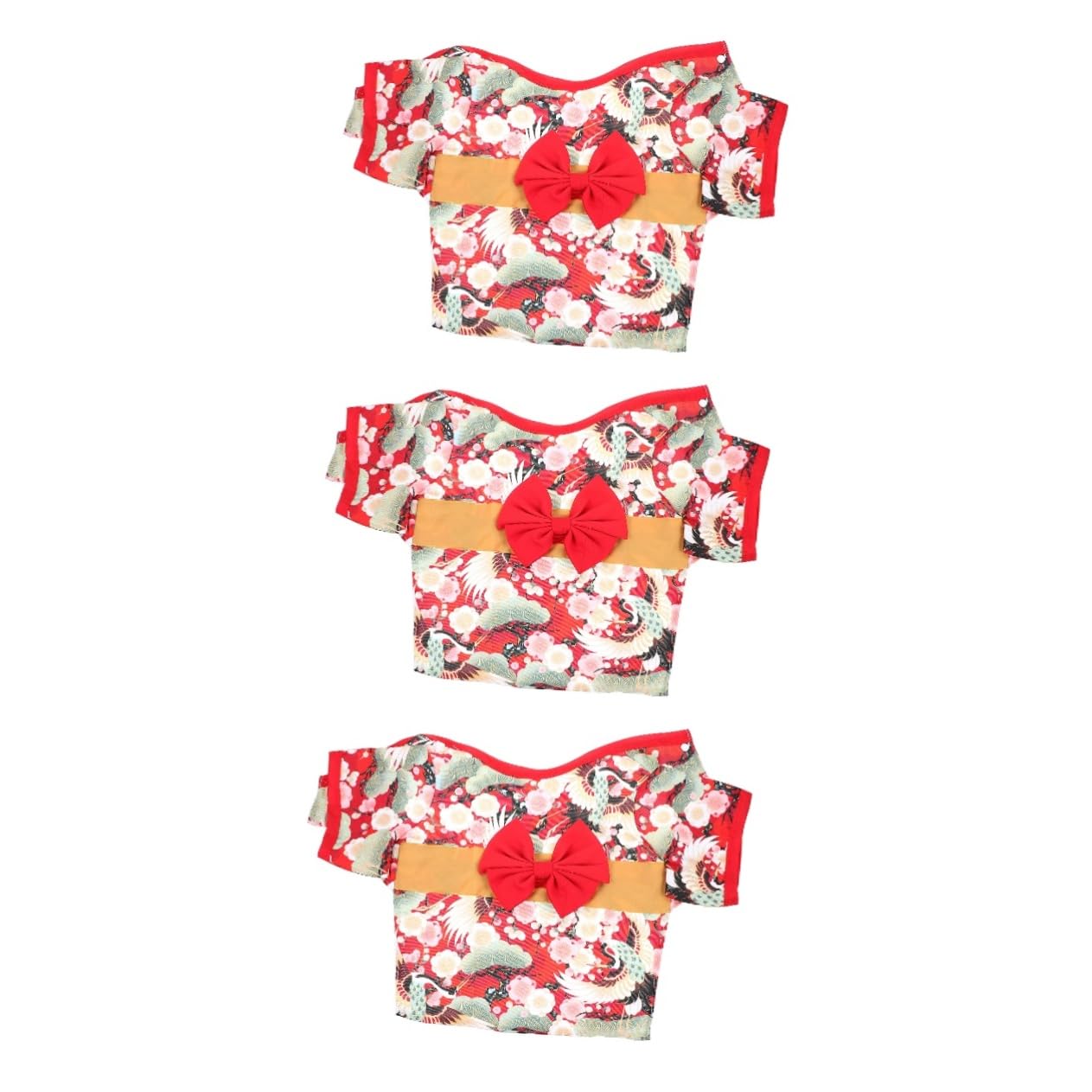 SUPVOX 3pezzi Kimono Giapponese Per Cani Abbigliamento Elegante Per Corgi e Altri Pet Vestito Per Occasioni Speciali e Feste Abbigliamento Per Animali Domestici Morbido e Lavabile