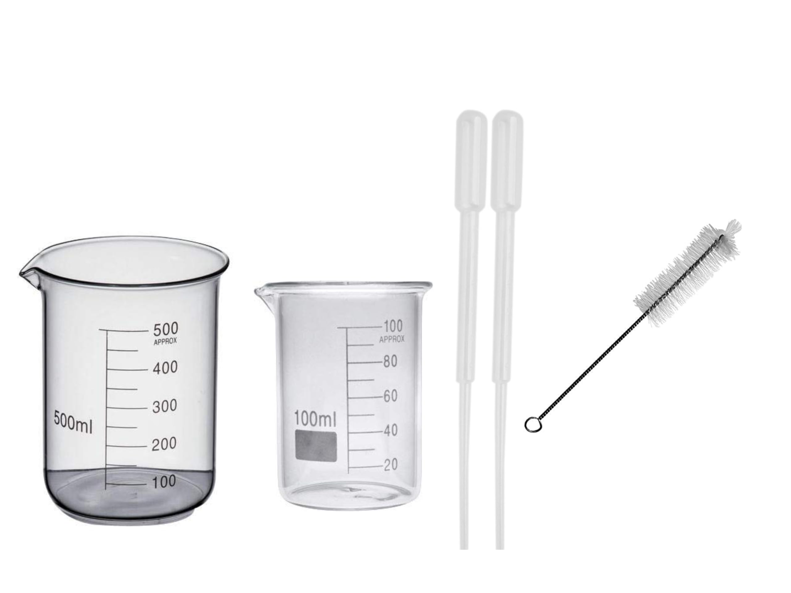 Labifie Borosilicate Glass Beaker 500 ml & 100ml (Complete Graduated Mark).-picture-18