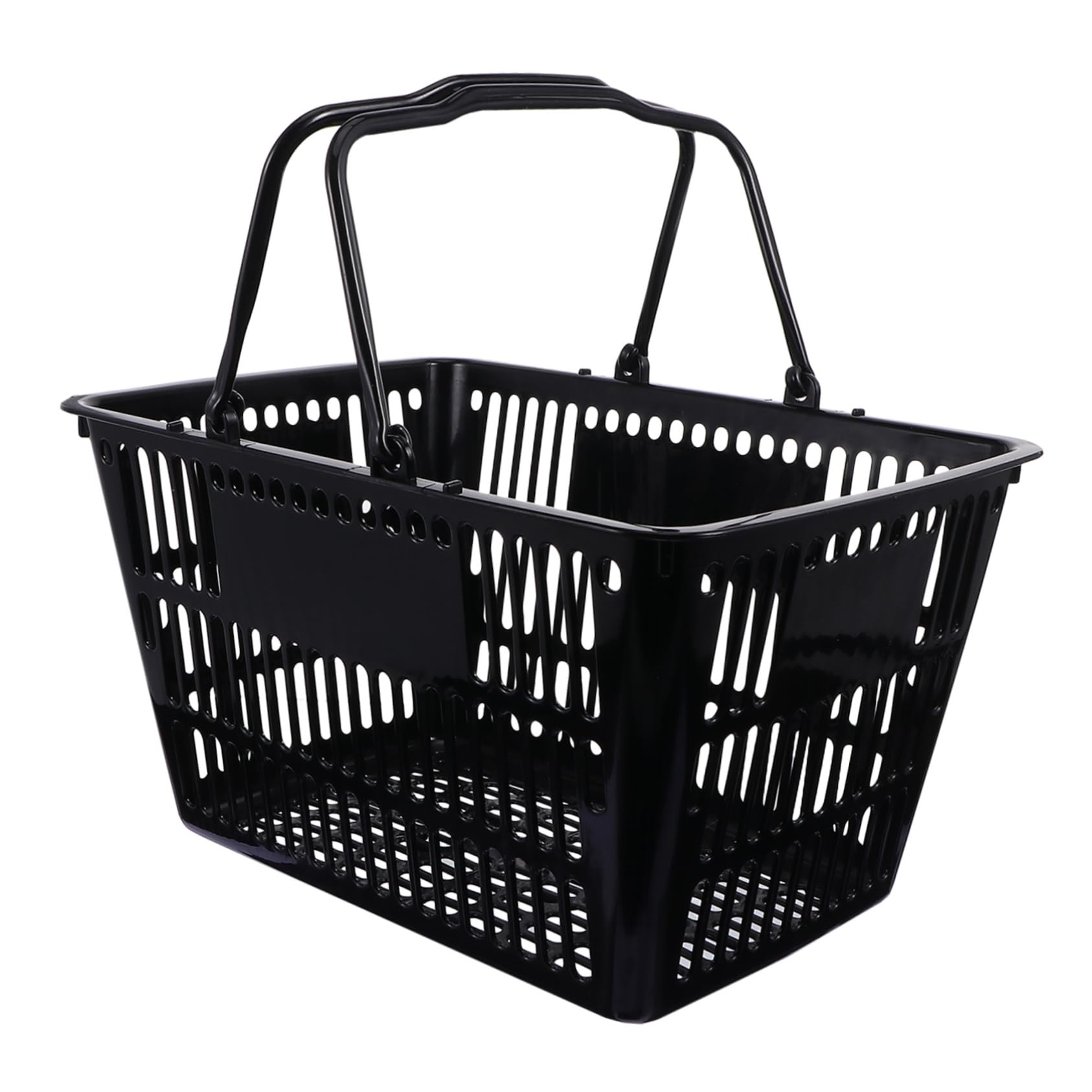 STOBAZA Cesta Asas de Plástico para Portátiles Compra Negro Cocina