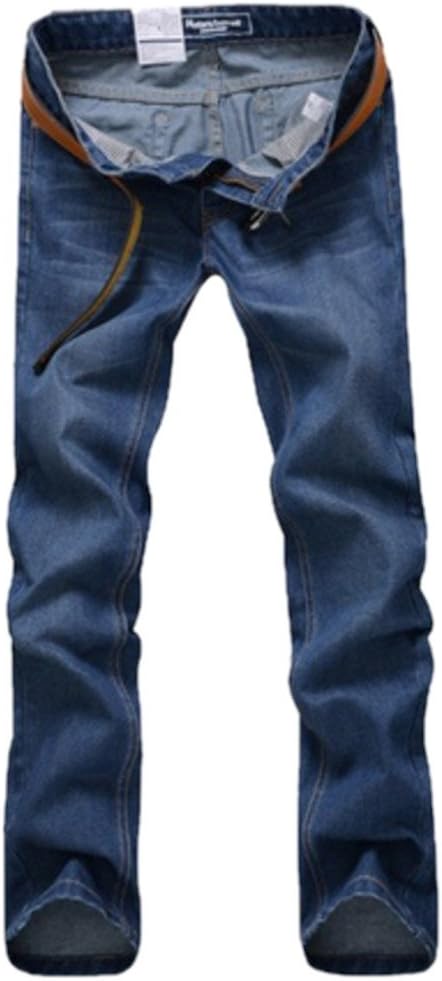 Mens Trendy Clothing Fashion Denim Straight Cut Jeans
