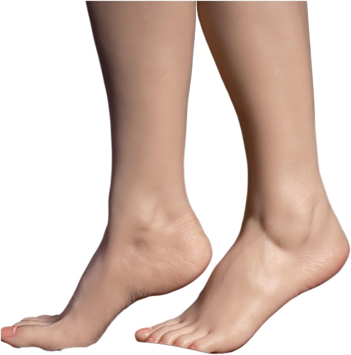 Simulation Foot Model Live Model Inverted Model Foot Leg Model Shooting Props Sketch Drawing Shoe Socks Sandal Display TGT3(Toes with Bone,One Pair)