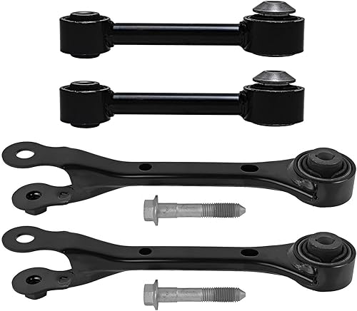 Miniatura 170 de Detroit Axle - Kit de brazos de control delanteros de 4 piezas para Nissan Cube 2009-2014, Nissan Versa 2007-2012 2 brazos de control inferiores con