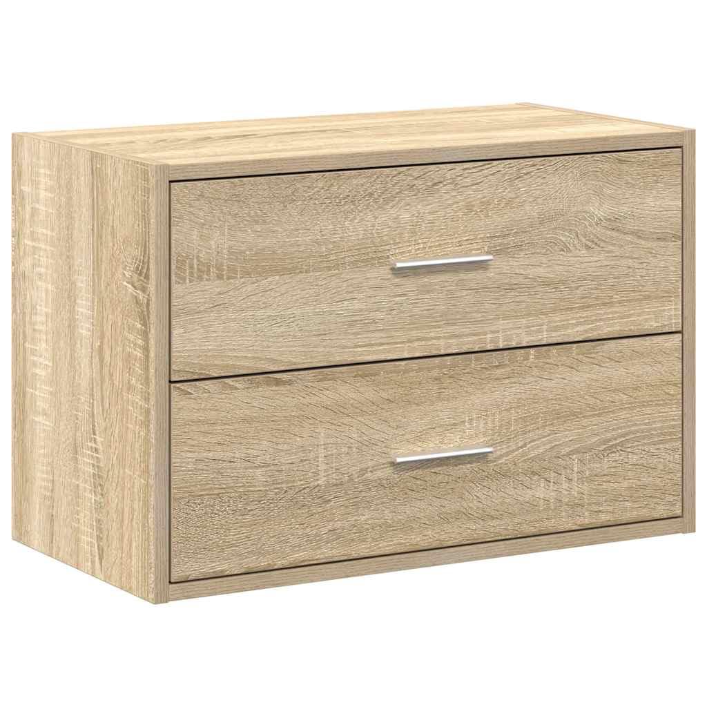 vidaXL Cabinet with 2 Drawers Sonoma Oak 60x31x40 cm Engineered Wood — image 1