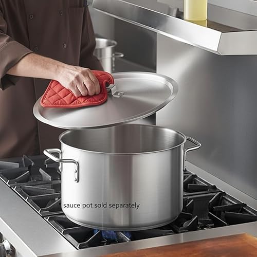 Miniatura 2 de TrueCraftware -Tapa de olla de salsa de aluminio de 26 cuartos de galón de 14-58 pulgadas de diámetro x 58 pulgadas de grosor tapa de olla multiusos