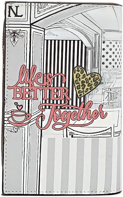 Nicole Lee Bifold Wallet, 7 Card Slots, Vegan Leather, RFID Blocking (LADIES NIGHT OUT)