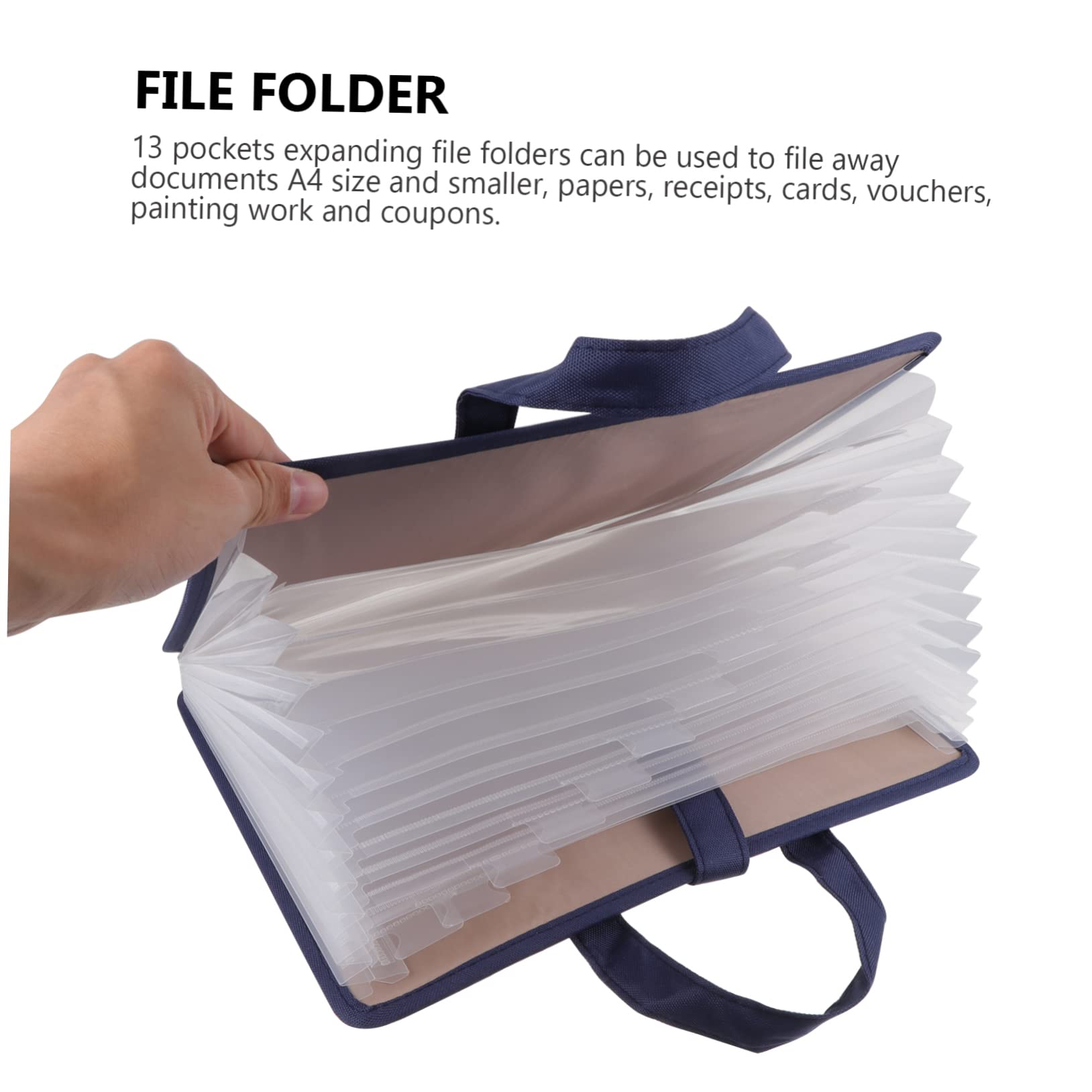 OSALADI Borsa Documenti Multi Layer Oxford Organizer per Archiviazione File per Ufficio e per Studenti Insegnanti e Professionisti