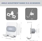 Shower Phone Holder, Shower Phone Mount Phone Holder for Shower Wall Mount Phone Holder Phone Wall Mount Adjustable Cellphone Stand Cell Phone Stand with Adhesive Pads for Bathroom Kitchen