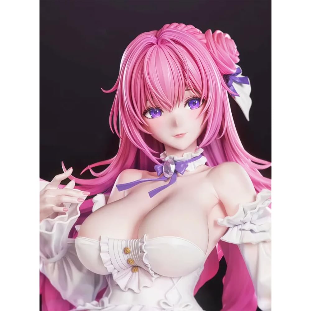 Figurka Dorothys figurka anime, 28 cm NIKKE figurka model duży rozmiar różowa figurka dziewczyny z podstawą filaru dekoracja biurka przedmioty kolekcjonerskie prezent