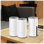 TP-Link Deco Whole Home Mesh WiFi System (Deco M4) – Up to 5,500 Sq. Ft. Coverage, Replaces Wireless Internet Routers and Extenders, Gigabit Ports, Works with Alexa, 3-Pack