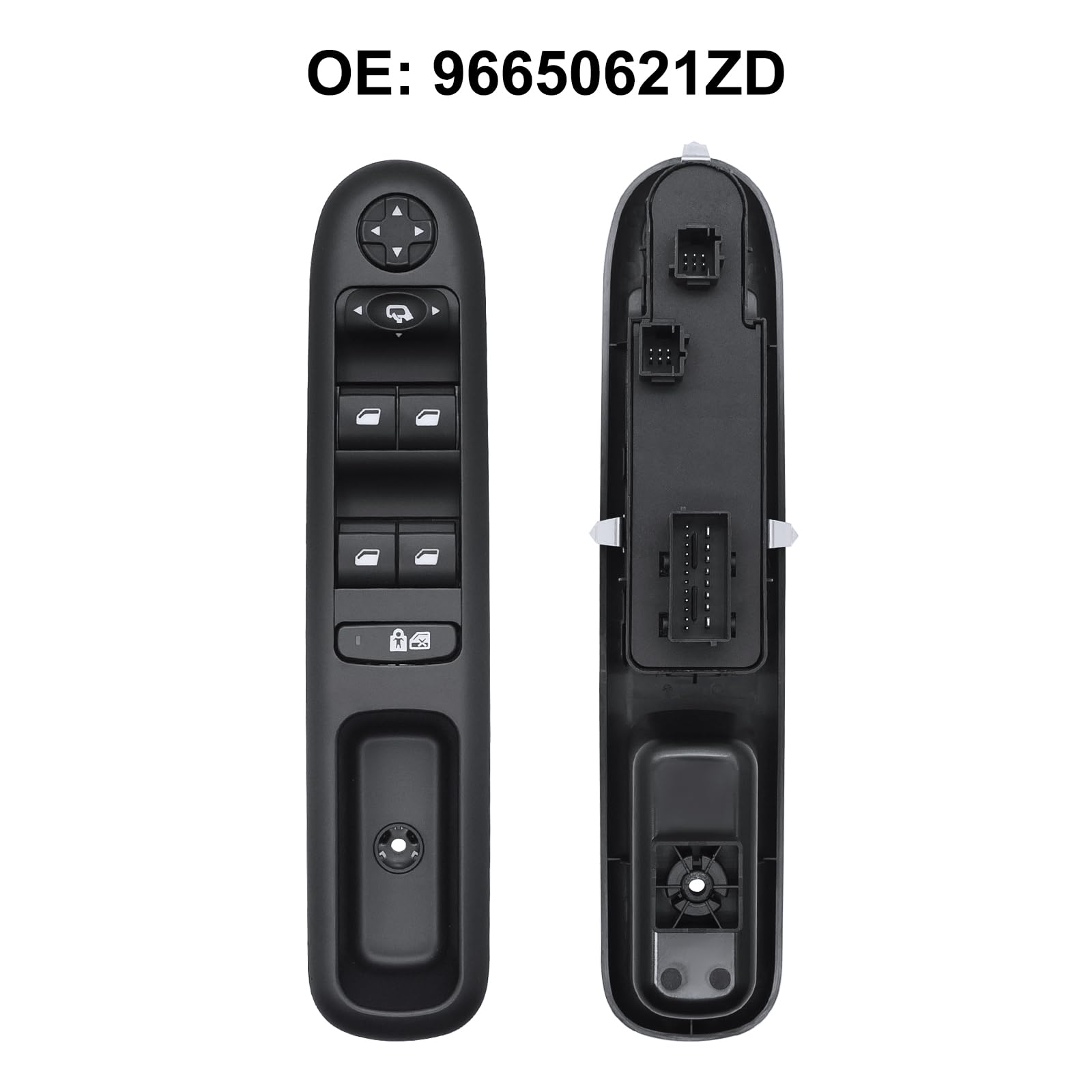 KAOLALI Interruttore di Comando Elettrico Compatibile, Pulsanti Alzavetri Pulsantiera 96650621ZD Compatibile con Peugeot 3008 5008 Wagon 2009-2016