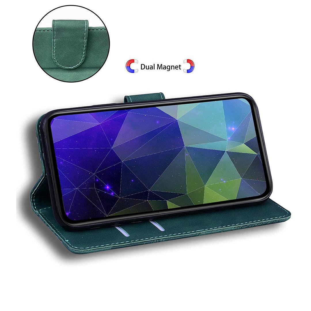 Saturcase - Custodia per OnePlus Nord CE 5G, motivo mandala, in pelle PU, con chiusura magnetica, supporto