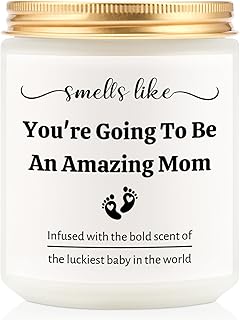 New Mom Gifts for Women After Brith, Mom to Be Gifts, Pregnancy Pregnant Gift for First Time Mommy, 7oz Soy Wax Lavender Scented Candle