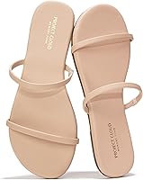Project Cloud Women's Transition Sandals 2026: Memory Foam Insole, Vegan Leather Flip Flops, Non-Slip Double Strap Beach Sandals for All-Day Comfort