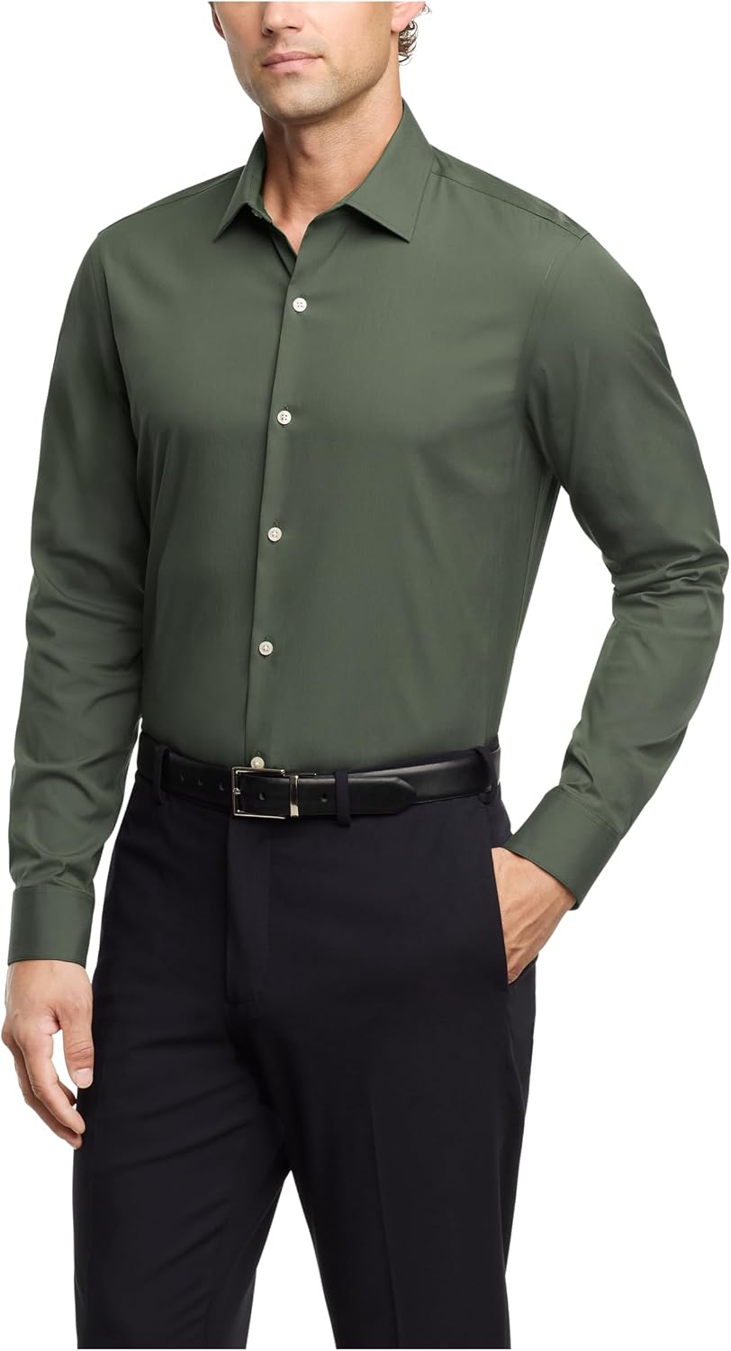 Calvin Klein Men's Dress Shirt Extra Slim Stretch