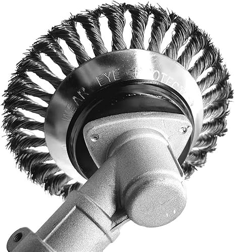 Miniatura 8 de Latuwa Kit de adaptador de cabeza de engranaje de cabeza de alambre de acero trenzado de 6 pulgadas para Stihl FR130 FR220 FR450 FR85 FS100 FS110