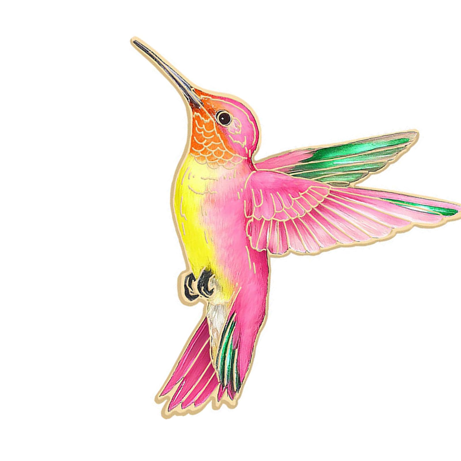 Maxtonser Metal Enameled Hummingbird Pin Brooch Lightweight Accessory For Jackets Purses Stylish Decoration For Women Girls