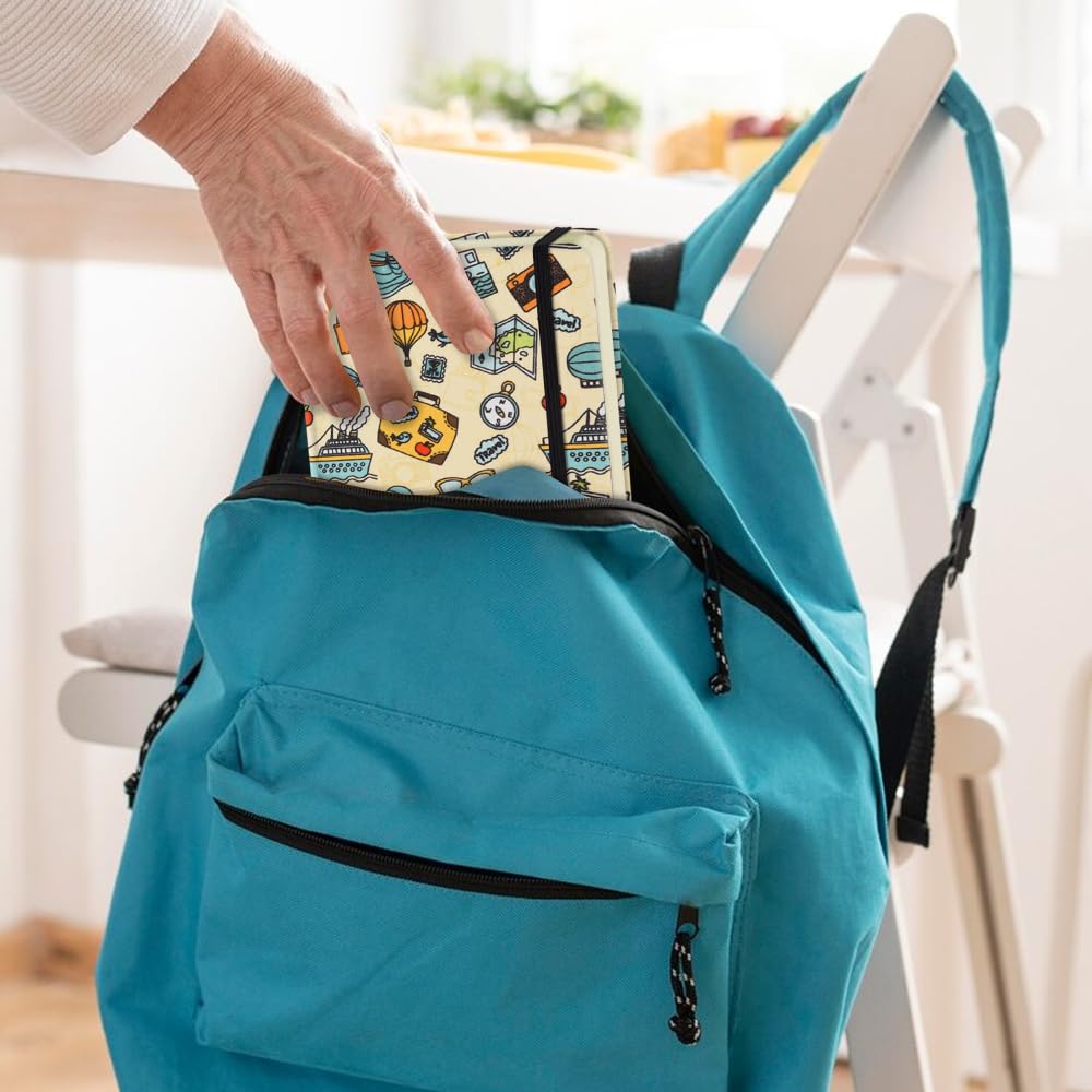 Small Square 5x5" 80gsm Mini Notebooks Blank Pages Sketchbooks Travel Journal Pocket Hardcover Paint Writing Notebook Blank Diary Memo Planner Sketchbook PU Leather Cover, Pink