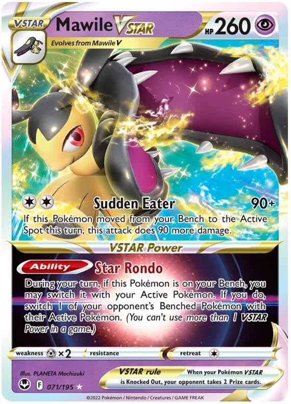 Mawile VSTAR 071/195 rzadka karta Pokemon VSTAR (SWSH Silver