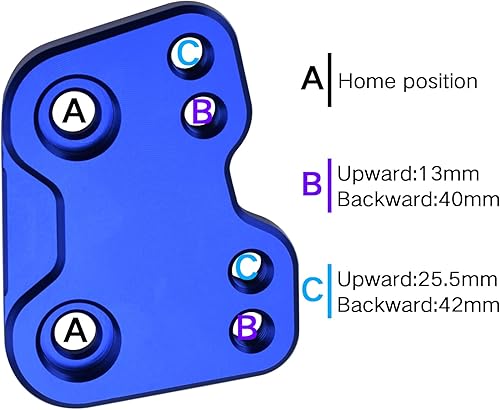 Vista 19 de Accesorios para motos Estriberas delanteras Reposapiés ajustables compatible con Suzuki GIXXER SF250 250 SF/GIXXER 250 2019-20-21-2022 (negro)