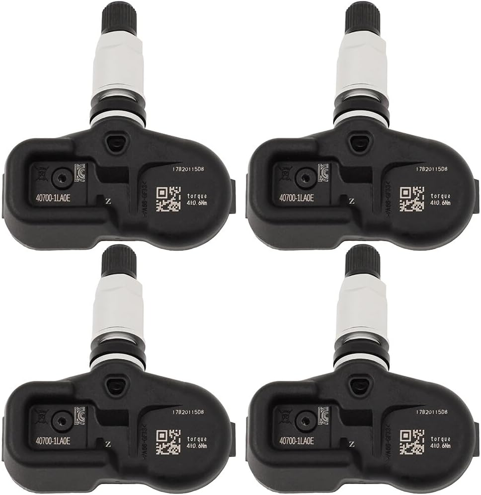 Programmed TPMS Sensor 4PCS 315MHz for Infiniti for EX35 2010-2012 for Infiniti for EX37 2013 for Infiniti for FX35 2010-2012 Tire Pressure Monitoring System Sensor Replace 40700-1LA0E