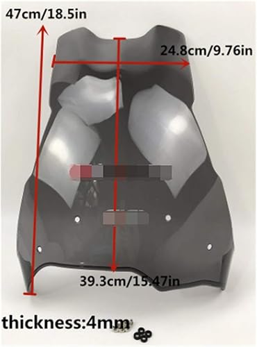 Miniatura 2 de TTRS Store - Pantalla de viento para BMW F800GS F650GS F700GS F 800 650 700 F800 F700 F650 GS (color transparente)