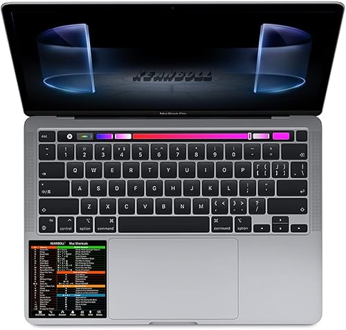 Miniatura 6 de Paquete de 2 calcomanías de acceso directo de teclado Mac. Calcomanías de atajos de Mac OS 2024 para MacBook ProAir de 13 a 16 pulgadas, transparente