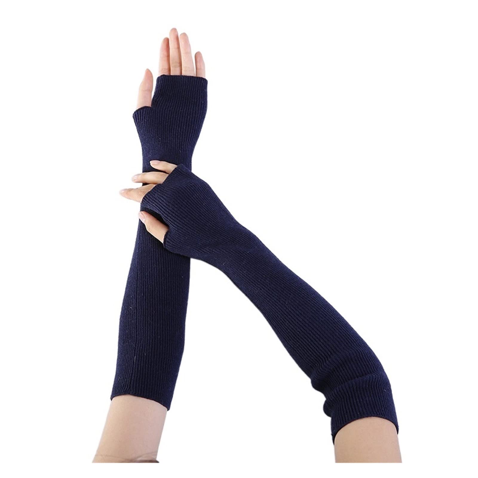 Guanti Da Donna E Da Uomo Invernali Lavorati A Maglia Con Da Intere Guanti Touch Screen Solidi Unisex Guanti Da Guida Per Ciclismo Caldi All'aperto - Foto 8