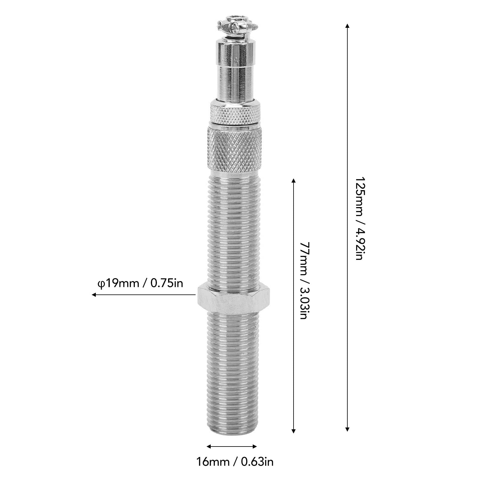 Generator Magnetic Speed Sensor, MSP6714 Magnetic Rotate Speed Sensor Stainless Steel Anti Interference Generator Parts MPU M16 X 1.5?2A for Engine