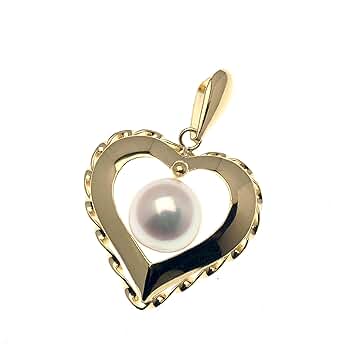 【値下】k18 マベパール 本真珠　ペンダントトップ　ハート　りんご k18 マベパール 本真珠 ペンダントトップ ハート りんご