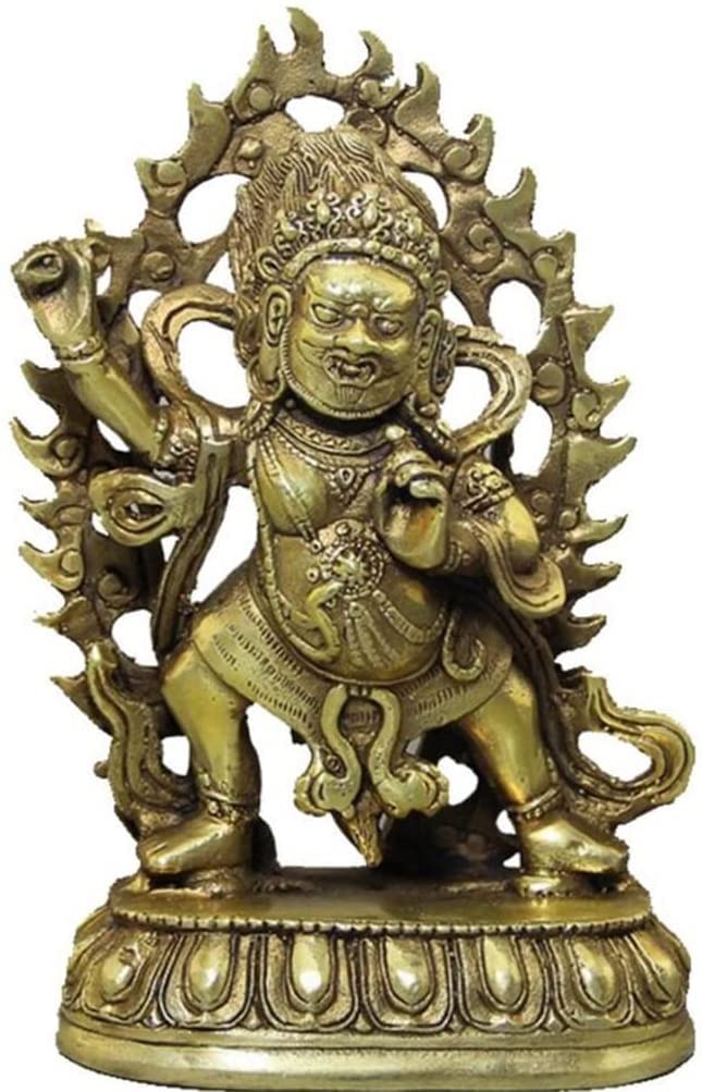 CHAKEUZND Retro Collection Buddha Statue Buddha Figurine， Buddha Statue,Vintage Antique Copper Brass Buddha Statues with Vajra Hands, Indoor Buddha Statues and Crafts Ornaments
