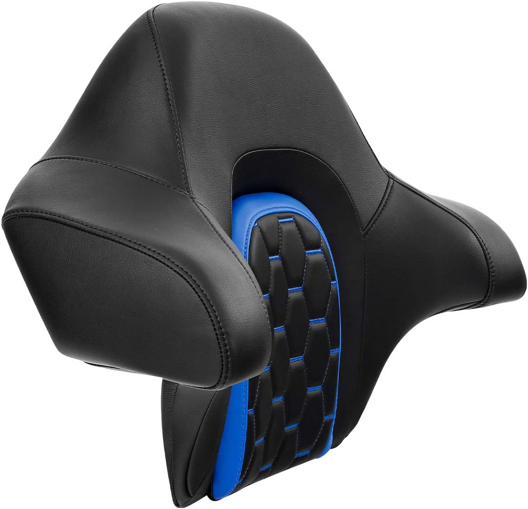 King Chopped Trunk Wrap Around Backrest Pad Fit For Harley 2014-2023 Touring Road Glide Road King Tri Glide Electra Glide Street Glide