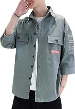 Men's Shirt, Summer Clothing, 3/4 Sleeve, Long Sleeve, Sweat Absorbent and Quick Drying, Breathable, Sweat Stain Resistant, Comfortable, Light, Soft, Cool, Stylish, Casual, Simple, Suitable for