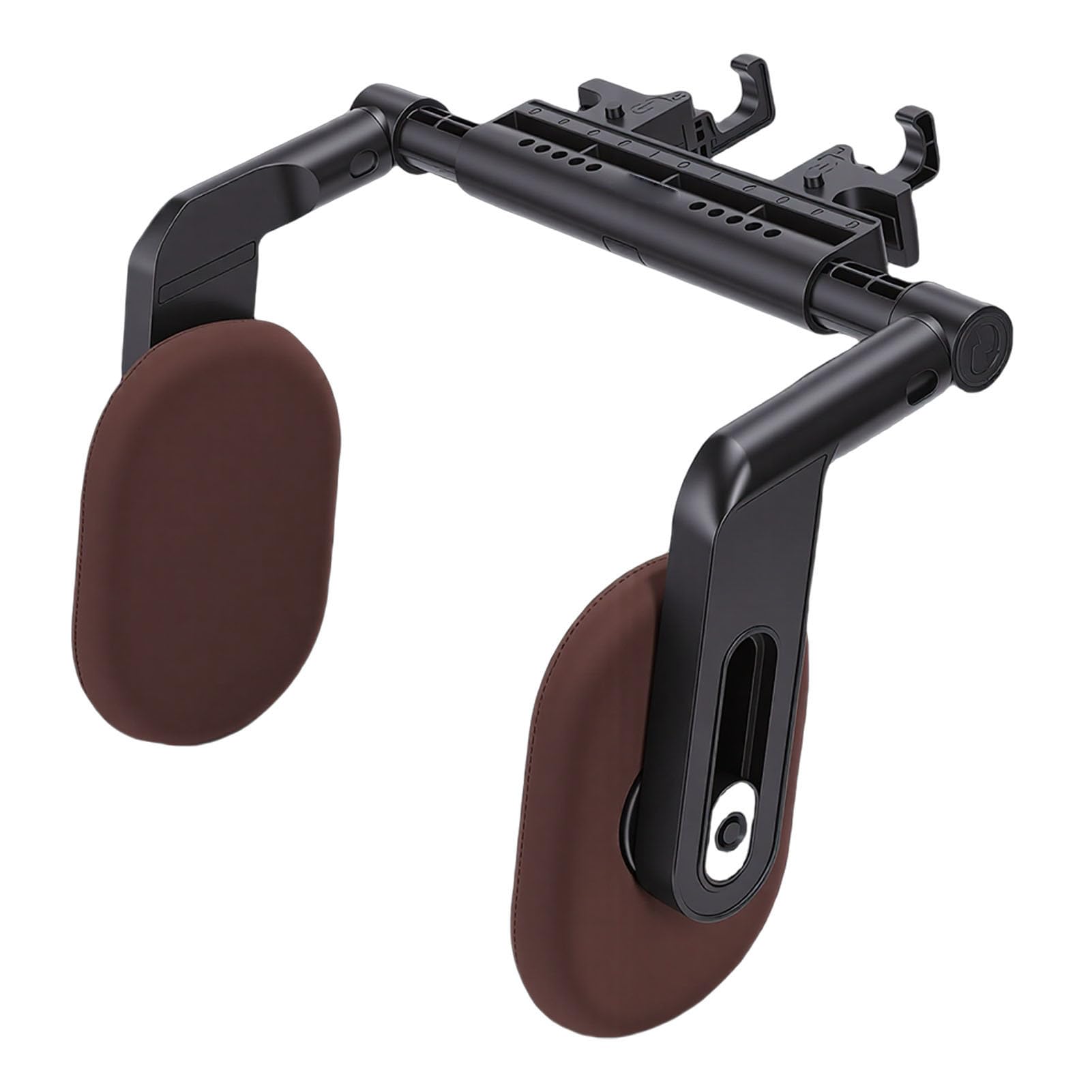 Cuscino Poggiatesta per Auto, Cuscino per Collo in Memory Foam con Supporto a 3 Punti, Viaggio Regolabile con Tessuto di Seta Ghiacciata Rinfrescante, Ideale per Veicoli con Sedili con Asta