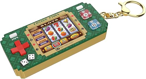 Miniatura 3 de My Aracde Casino Pixel Player videojuego con licencia oficial, juegos de casino, llavero portátil Arcade