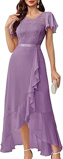 Formal Dresses for Women 2025 Wedding Guest with Slit Cocktail Elegant Lace Long Prom Dress - Buy now