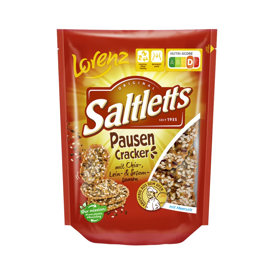 LORENZ Saltletts Pausen Cracker 16 x 100 g vegan