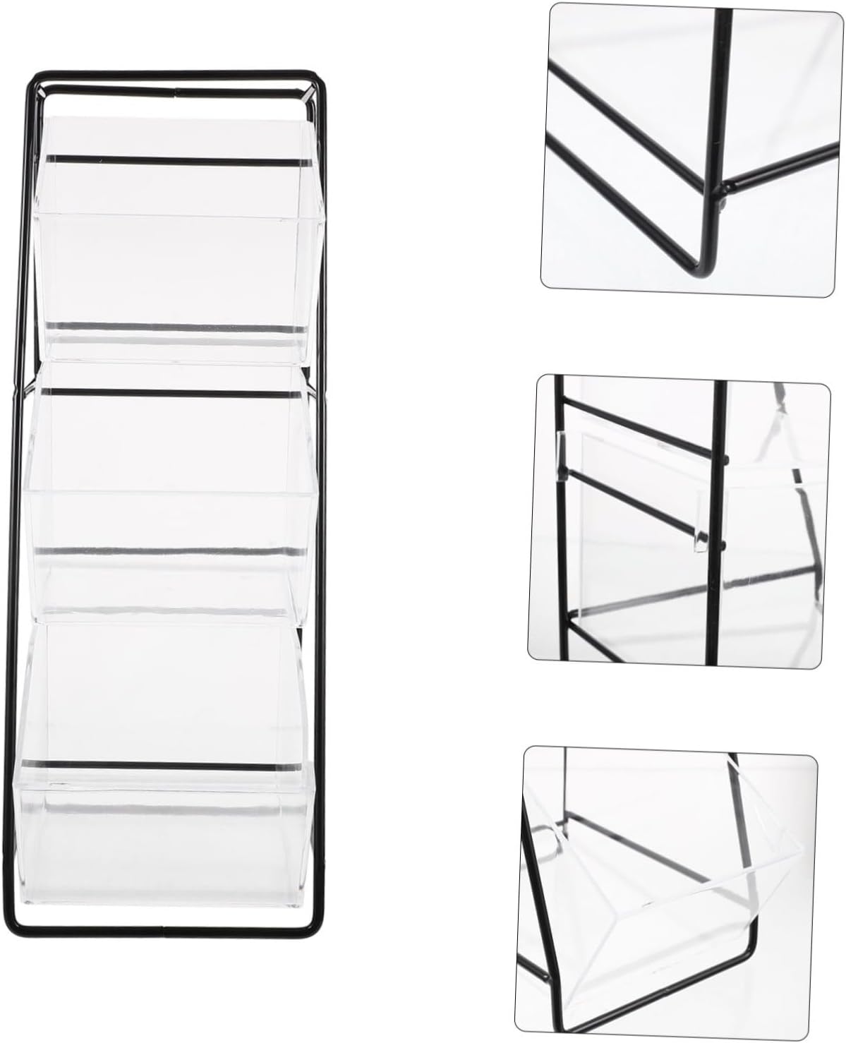 Amosfun 1set Multi-function Tea Bag Storage Box Compact Organizer for Tea Bags and Coffee Capsules Office Desk Storage Boxes and Practical Design