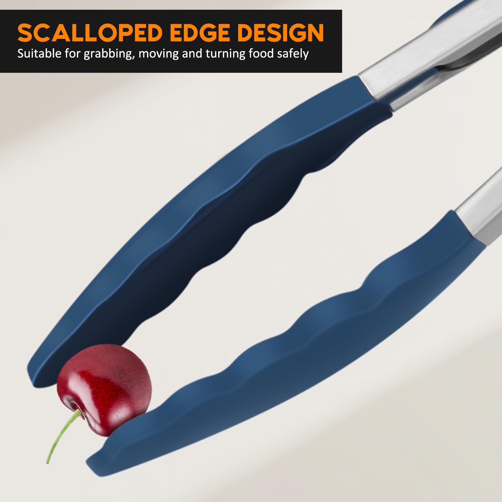 EEKEDO Silicone Tongs - Non-Stick Cooking -8