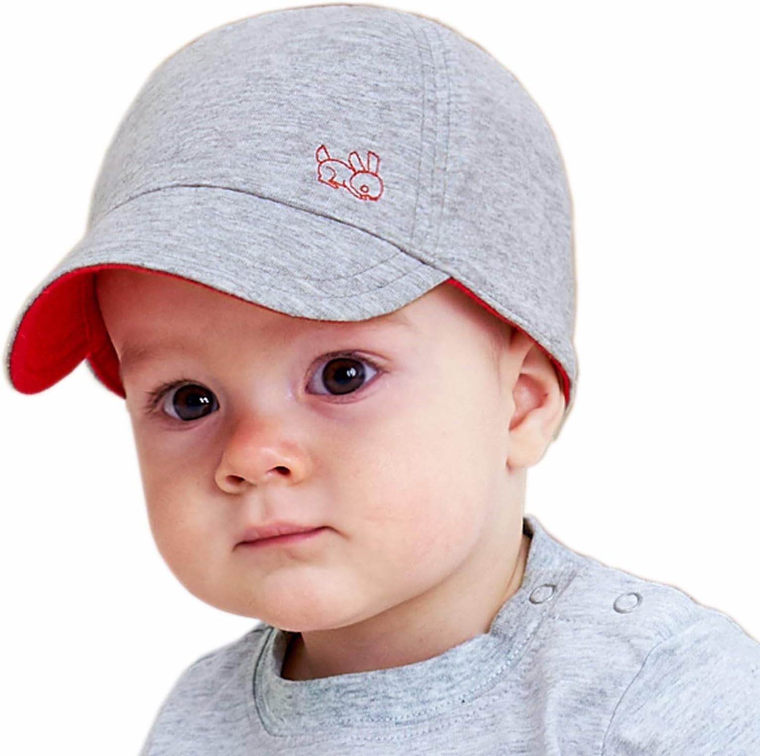 Reversible Baby Baseball Cap Infant Sun Hat Cotton Soft Brim Shell Embroidery Toddler Summer Outdoor