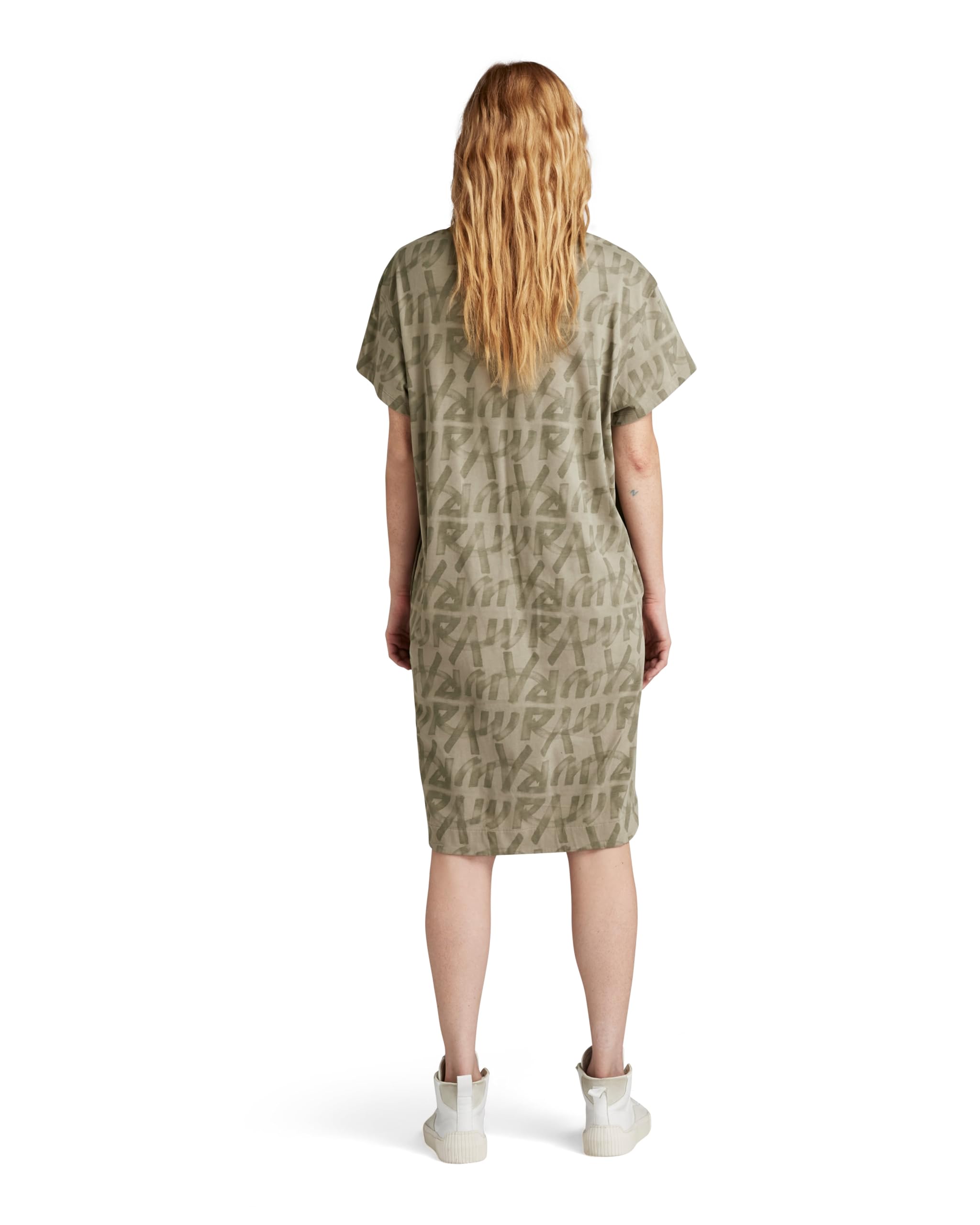 G-Star Damen Printed Loose T-Shirt Kleid Casual Dress (1er Pack)