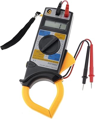 Aexit Yellow Gray gauge AC/DC Voltage Current Diode LCD Display Clamp Multimeter DM6266