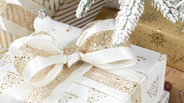 Amazon.com: DINDOSAL Ivory Wired Ribbon 2.5