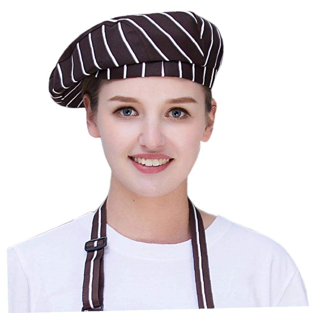 Unisexe Coton Beret Toque Respirant Cap Cuisine Workwear